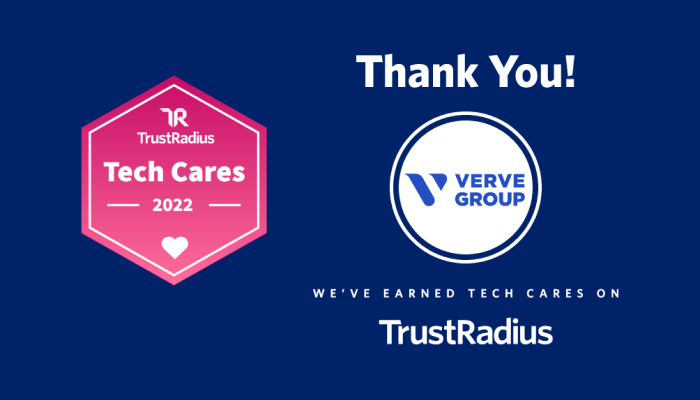 Verve Group earns a 2022 Tech Cares Award from TrustRadius