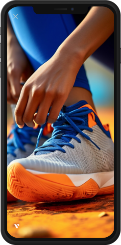 Sneaker-Interstitial (1) Interstitial video ad mockup