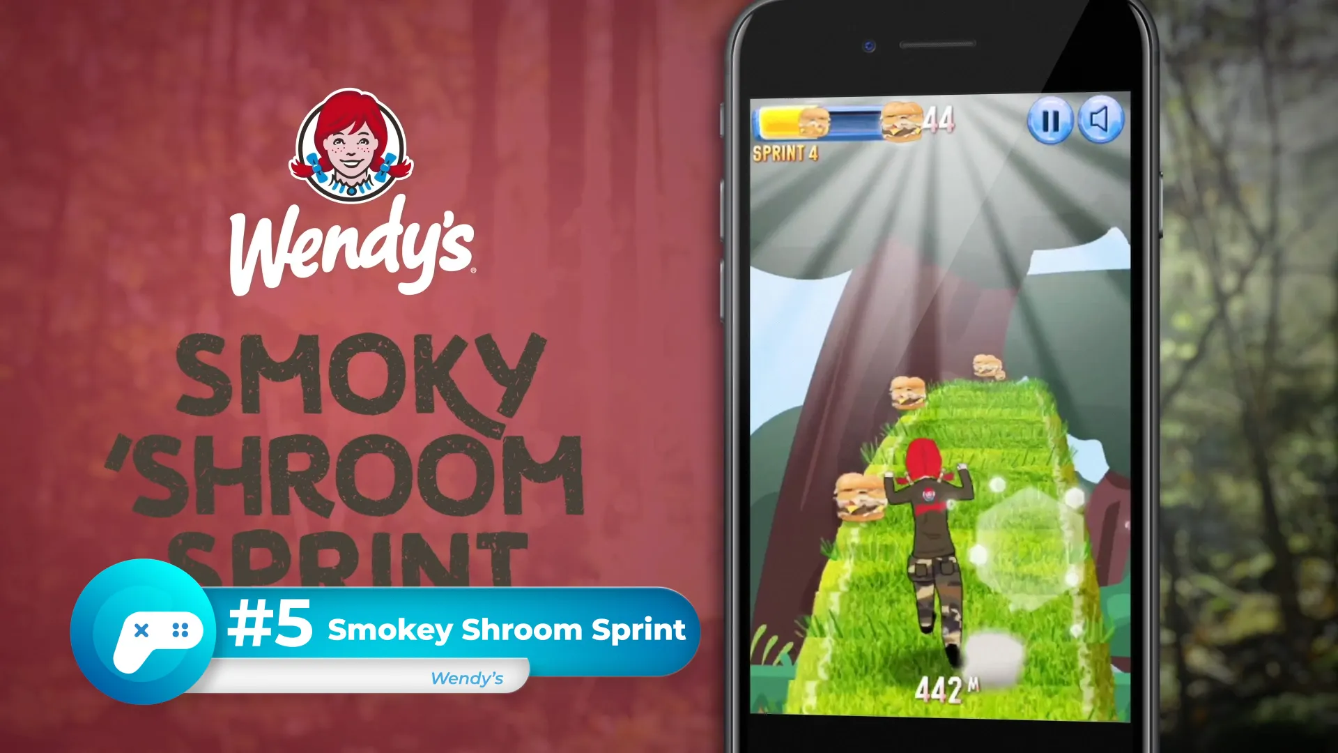 Advergame: Wendy's Smoky Shroom Sprint