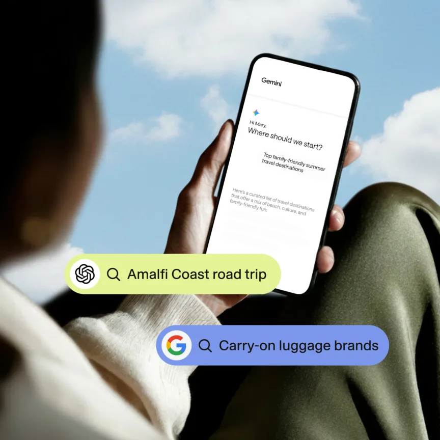 Tap into real-time signals from search, AI, and LLMs