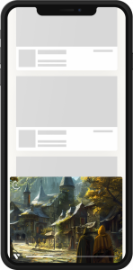 Outstream video ad mockup